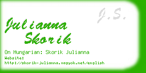 julianna skorik business card
